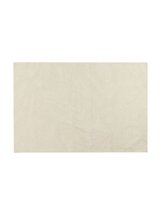 Beliani Rechteckiger Wolle Wohnzimmer Teppich Beige 200x300cm