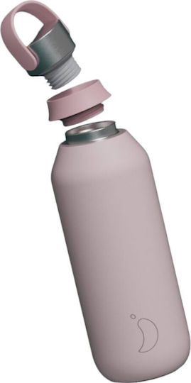 Chilly's Series 2 Μπουκάλι Θερμός Ανοξείδωτο BPA Free 1lt Ροζ