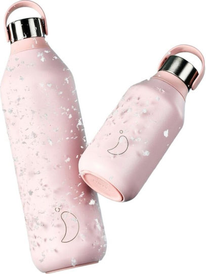 Chilly's Series 2 Μπουκάλι Θερμός Ανοξείδωτο BPA Free 1lt Ροζ