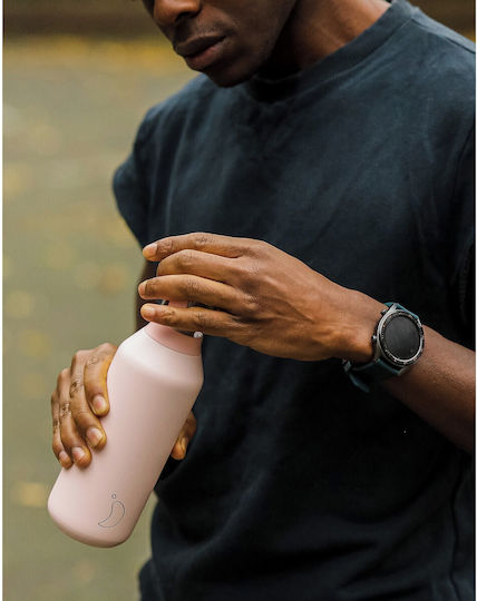 Chilly's Series 2 Μπουκάλι Θερμός Ανοξείδωτο BPA Free 1lt Ροζ