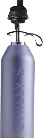Chilly's Series 2 Flip Thermosflasche Rostfreier Stahl BPA-frei 1lt Series mit Stroh