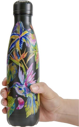 Chilly's Seria Tropical Sticlă Termos Oțel Inoxidabil Fără BPA 500ml Tropical Midnight Jungle