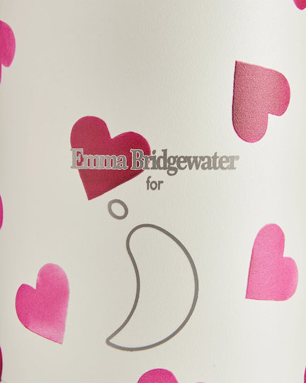 Chilly's Original Series Emma Bridgewater Bottle Thermos Stainless Steel BPA Free 500ml White