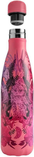 Chilly's Original Series Tropical Μπουκάλι Θερμός Ανοξείδωτο BPA Free 500ml Tropical Mirror