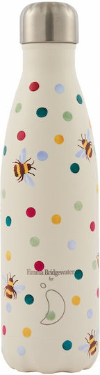 Chilly's Emma Bridgewater Bottle Thermos Stainless Steel BPA Free 500ml Polka Dot & Bees