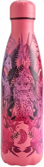 Chilly's Original Series Tropical Μπουκάλι Θερμός Ανοξείδωτο BPA Free 500ml Tropical Mirror