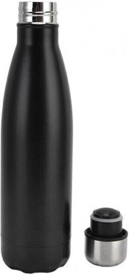 Aj Stainless Steel Thermos Bottle 1lt Black