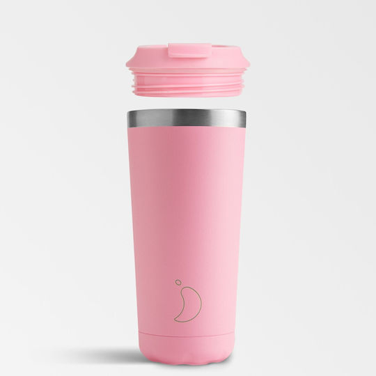 Chilly's Original Ποτήρι Θερμός Ανοξείδωτο BPA Free 500ml Pastel Pin