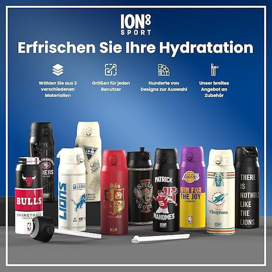 Ion8 Stainless Steel Thermos Bottle 750ml NBA Detroit Pistons