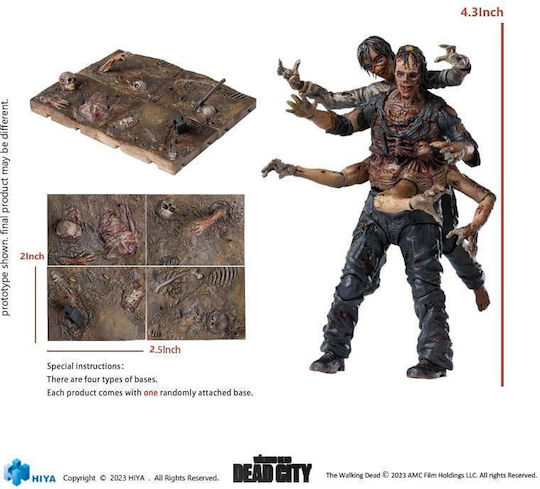 Hiya Toys The Walking Dead: Dead City Exquisite Mini - Walker King Action Figure height 11cm at Scale 1:18