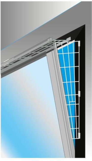 Trixie Protective Mesh for Windows 62x16/7cm. made of Plastic in White Color 62 x 16cm