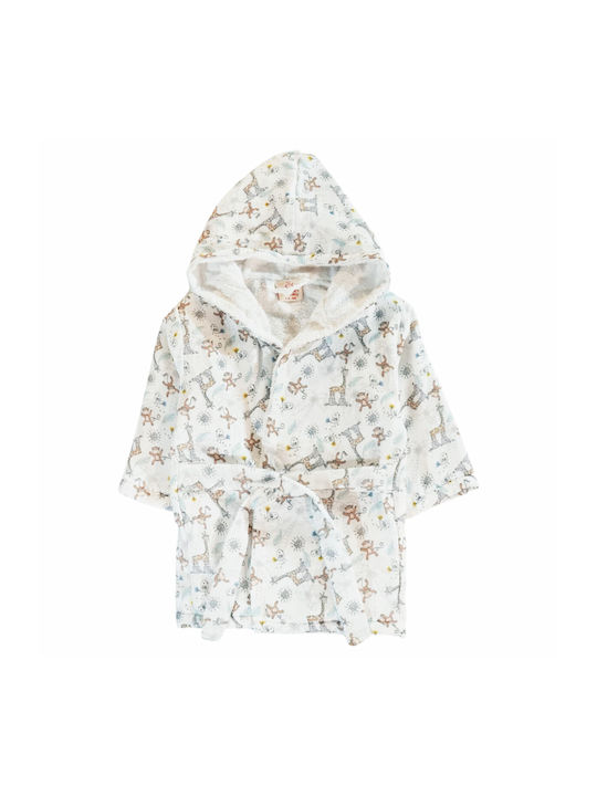 Minilori Baby Kids Bathrobe Multicolour with Hood