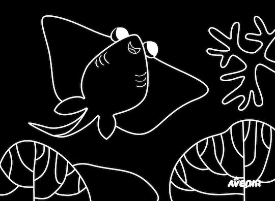 Avenir Ζωγραφική Scratch Junior Sea Friends για Παιδιά 3+ Ετών 8τμχ
