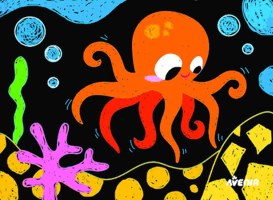 Avenir Ζωγραφική Scratch Junior Sea Friends για Παιδιά 3+ Ετών 8τμχ