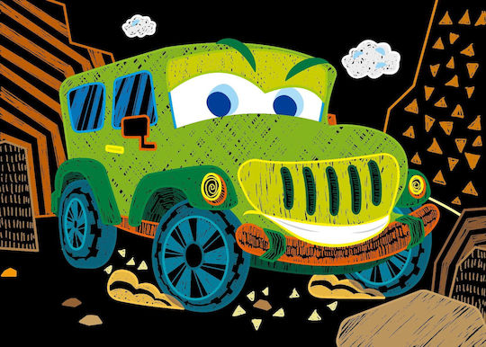 Avenir Боядисване Scratch - Cars за Деца 3+ години+ Години