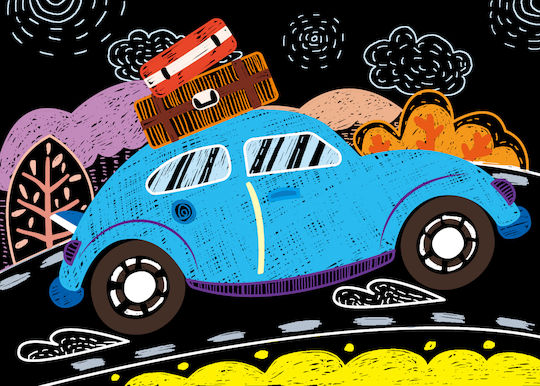 Avenir Боядисване Scratch - Cars за Деца 3+ години+ Години