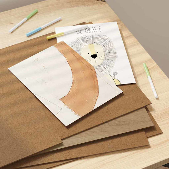 Vidaxl Wooden Craft Decoration Plates 50 Pcs Artisan Oak 30 X 42 X 0.3 Cm