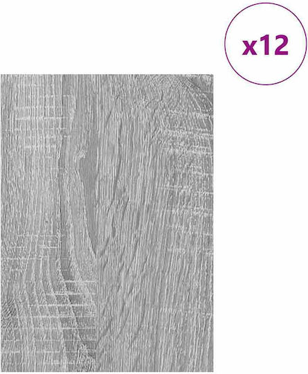 Vidaxl Διακοσμητικά Πάνελ 12 Pcs Γκρι Sonoma 15 X 21 X 0.3 Εκ