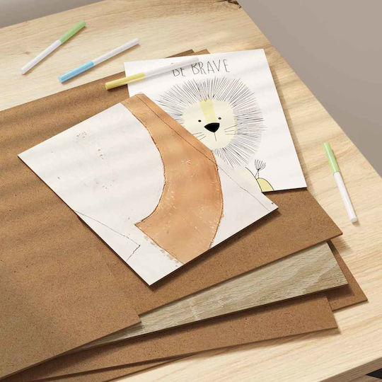 Vidaxl Wooden Craft Decoration Plates 50 Pcs Sonoma Oak 30 X 42 X 0.3 Cm