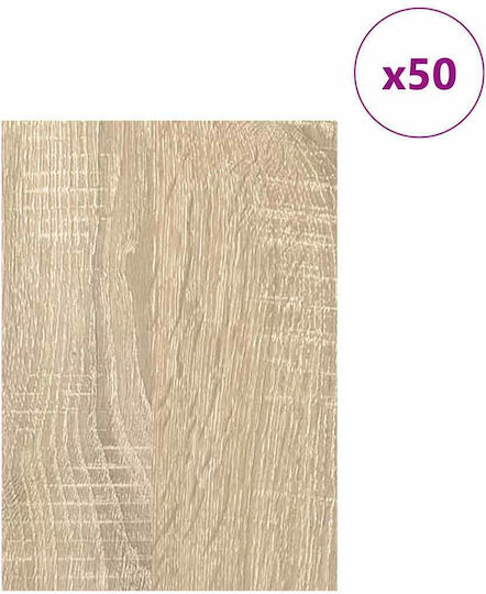 Vidaxl Decorative Panels 50 Pcs Sonoma Oak 15 X 21 X 0.3 Cm