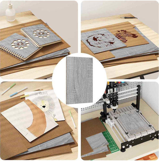 Vidaxl Πίνακες Διακόσμησης 50 Pcs Γκρι Sonoma 30 X 42 X 0.3 Εκ
