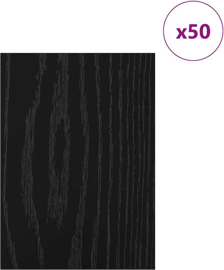 Vidaxl Διακοσμητικά Πάνελ 50 Pcs Μαύρη Δρυς 15 X 21 X 0.3 Εκ