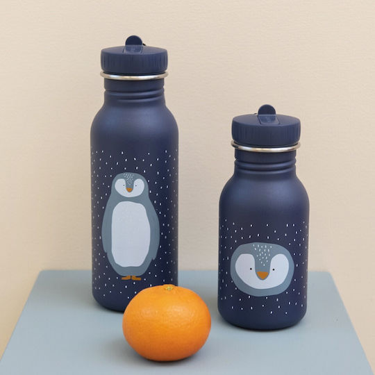Trixie Mr. Penguin Kinderflasche Rostfreier Stahl Blau 350ml