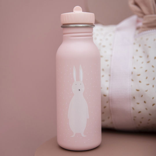 Trixie Sticlă Pentru Copii Din Oțel Inoxidabil Cu Pai Roz 500ml (Diverse Modele/Culori)