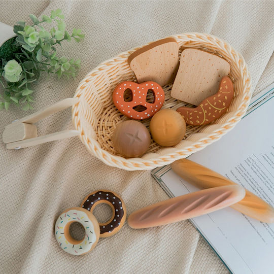 New Classic Toys Basket With Wooden Pastries For 12+ Years