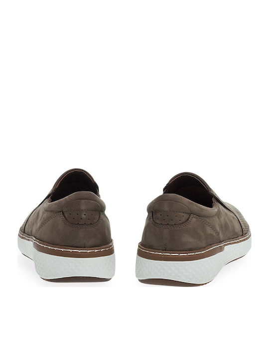 Slip-On-uri Pentru Bărbați Din Piele Maro