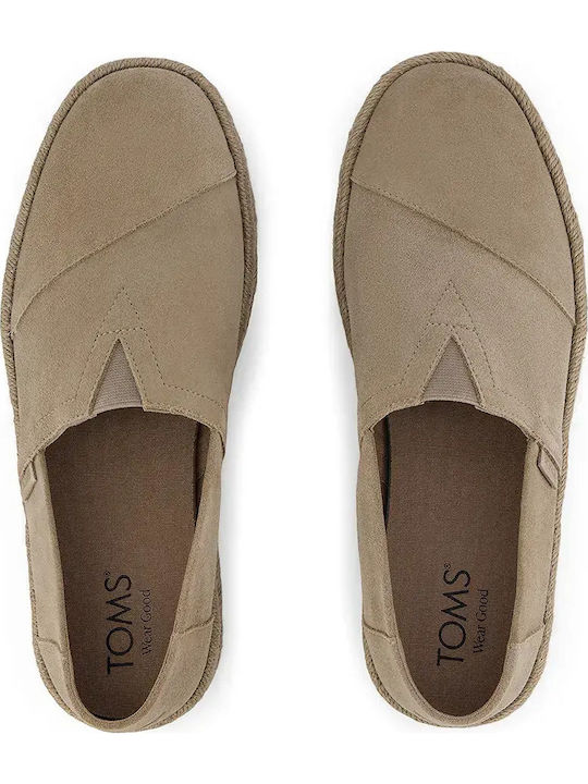 Alpargata Rope 2.0 Suede Men's Espadrilles in Beige Colour