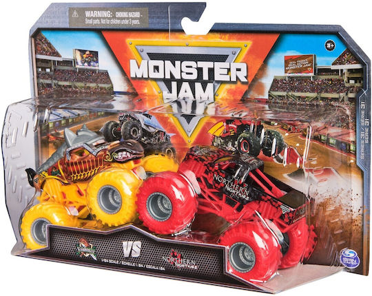 Spin Master Monster Jam Αυτοκινητάκι Knightmare vs Nothern Nightmare