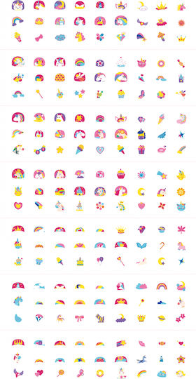 Avenir Einhorn Kinder Tattoos