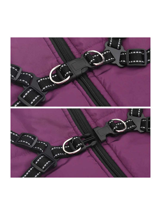 vidaXL Hundemantel Fleece / Wasserdicht Lila XXXXLarge