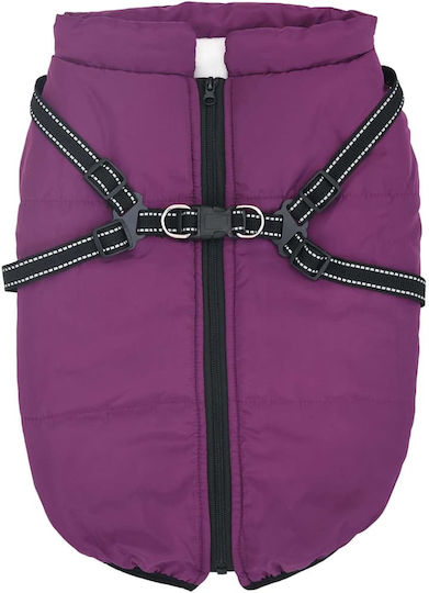 vidaXL Purple Fleece / Waterproof Dog Coat XXXXLarge