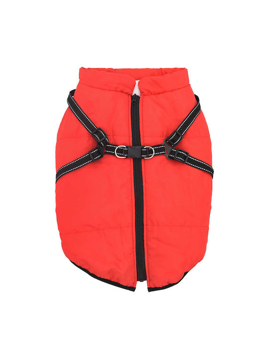 vidaXL Hundemantel Fleece / Wasserdicht Rot XXXLarge