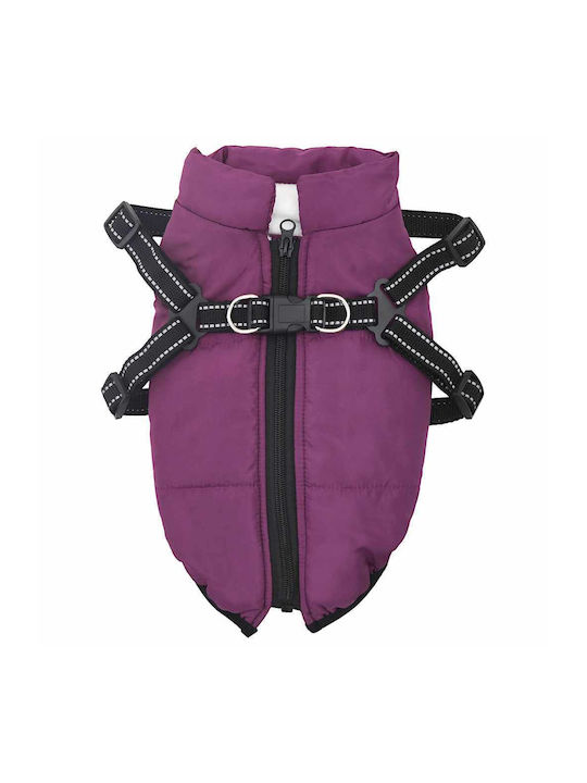 vidaXL Hundemantel Fleece / Wasserdicht Lila XXLarge