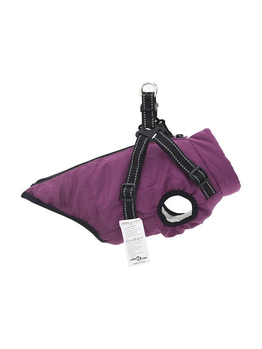 vidaXL Hundemantel Fleece / Wasserdicht Lila XXLarge