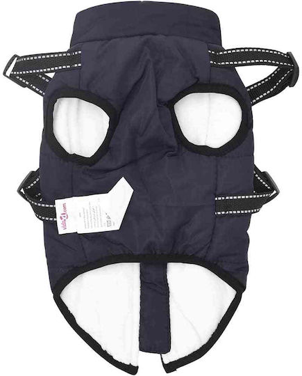 vidaXL Blue Fleece / Waterproof Dog Coat XLarge