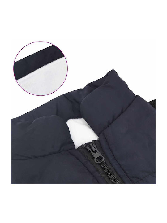 vidaXL Haine pentru câini Fleece / Impermeabil Albastru XLarge