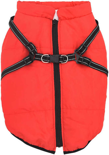vidaXL Red Fleece / Waterproof Dog Coat XXXXLarge
