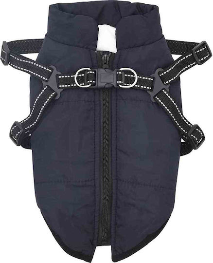 vidaXL Blue Fleece / Waterproof Dog Coat Small