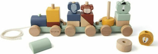 Trixie Pull-Along Toy Animal Train made of Wood for 18++ Months