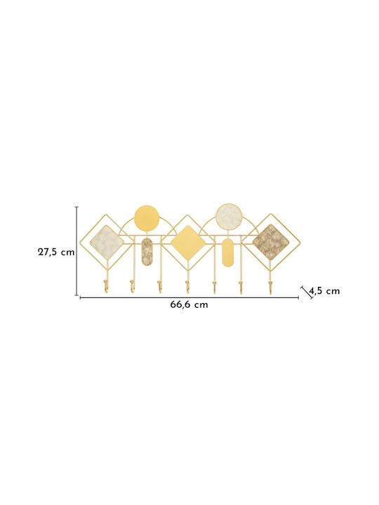 Mauro F Metal Wall Hanger 66.6x4.5x27.5cm