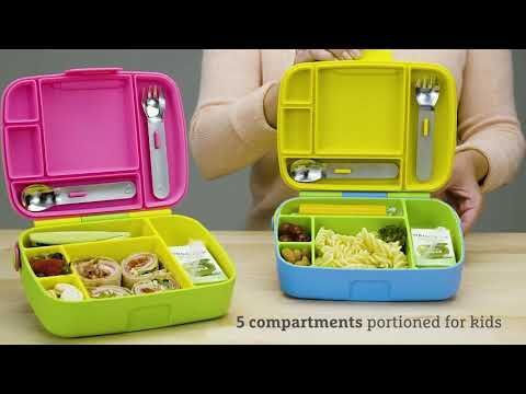 Munchkin Bento Box Plastic Kids Dinner Set Multicolour
