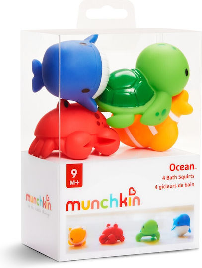 Munchkin Water Faces Ocean Squirts for 9++ Months 4pcs