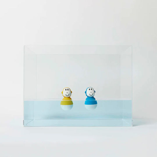 Matchstick Monkey Wobblers Παιχνίδι Μπάνιου Blue Yellow για 12+ Μηνών