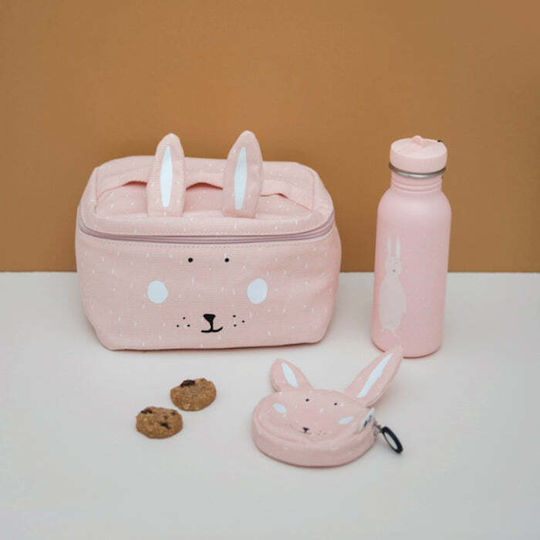 Trixie Mrs. Rabbit Σχολικό Τσαντάκι Φαγητού Χειρός 3lt Ροζ 21x15x17εκ.