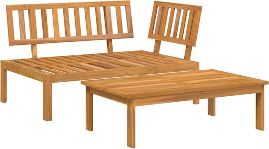Garten- und Outdoor-Möbelsets Wohnzimmer Typsatz 2 Stück Massives Akazienholz Garten- und Outdoor-Möbelsets Wohnzimmer Typsatz 2 Stück Massives Akazienholz