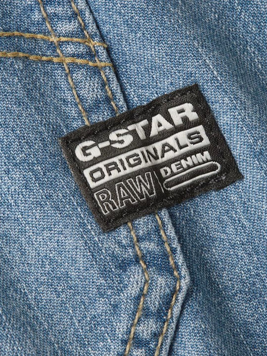 Damen Denim Jumpsuit Faded Thames Herstellerfarbe Blau